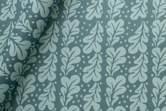 Cambridge Imprint Gift Wrap - Quercus Duck Egg | Flywheel | Stationery | Tasmania