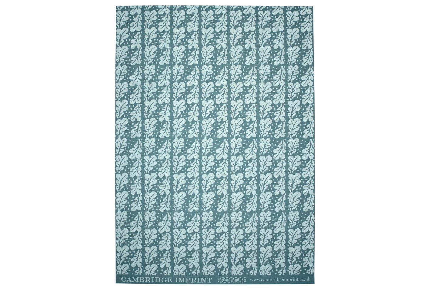 Cambridge Imprint Gift Wrap - Quercus Duck Egg | Flywheel | Stationery | Tasmania