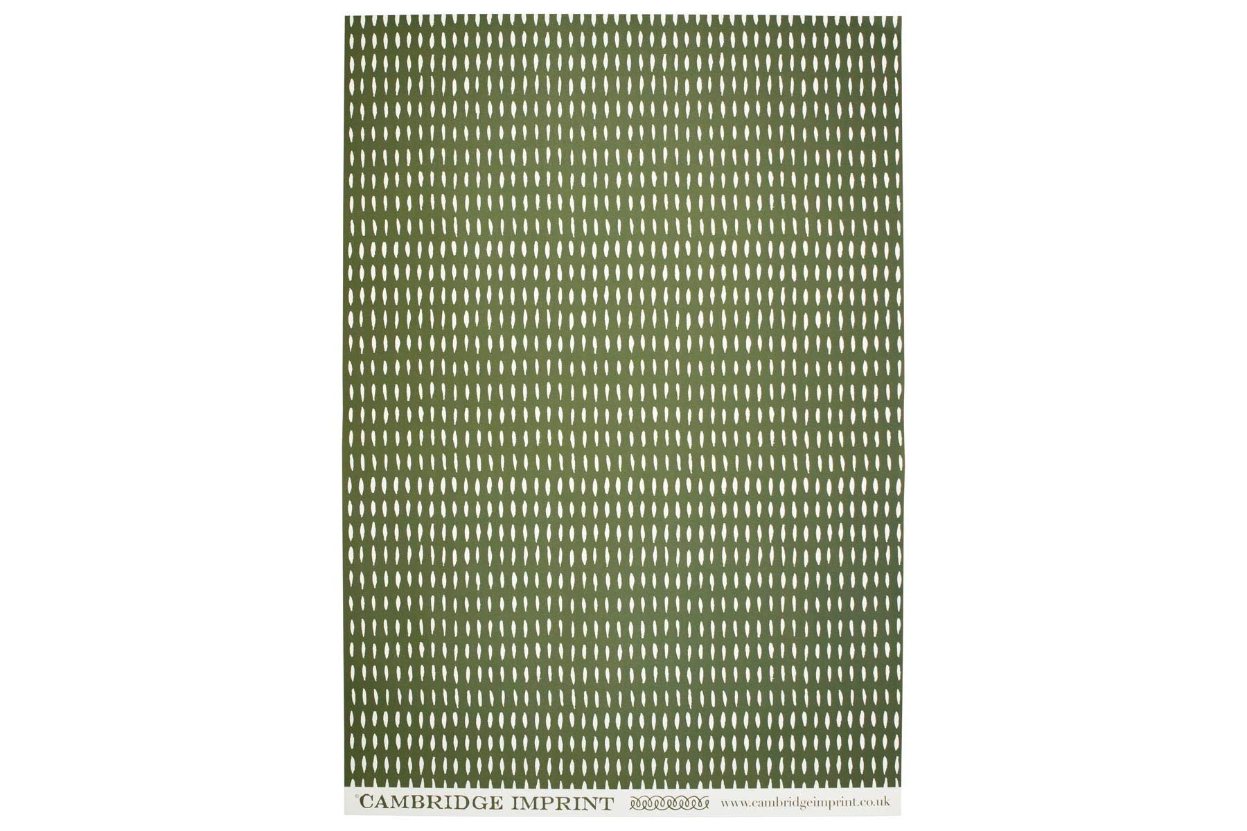 Cambridge Imprint Gift Wrap - Seed Olive | Flywheel | Stationery | Tasmania