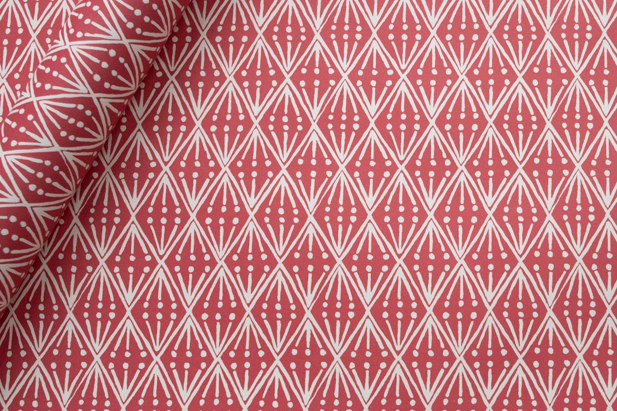 Cambridge Imprint Gift Wrap - Selvedge Madder | Flywheel | Stationery | Tasmania