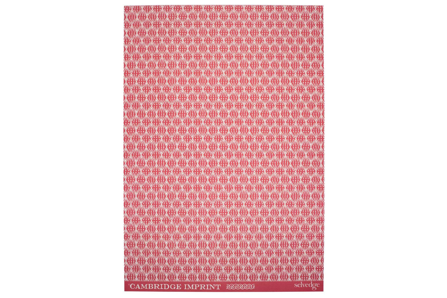 Cambridge Imprint Gift Wrap - Selvedge Madder | Flywheel | Stationery | Tasmania