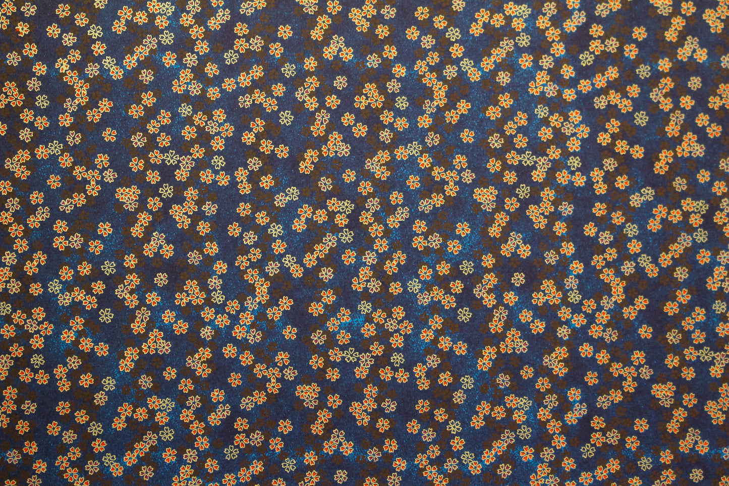 Chiyogami Gift Wrap - Daisy on Navy | Flywheel | Stationery | Tasmania