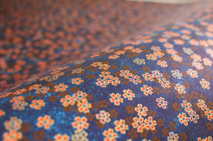 Chiyogami Gift Wrap - Daisy on Navy | Flywheel | Stationery | Tasmania