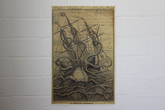 Monahan Poster - Kraken | Flywheel | Stationery | Tasmania