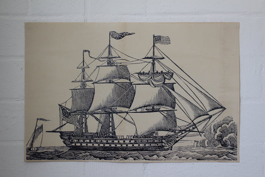 Monahan Poster - Tall Ship | Flywheel | Stationery | Tasmania