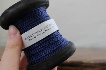 Paperphine Paper Twine on Wooden Spool - Dark Blue | Flywheel | Stationery | Tasmania