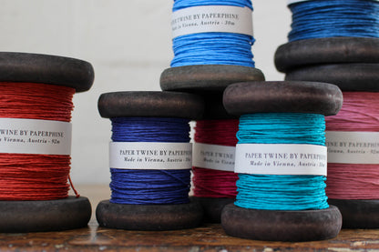 Paperphine Paper Twine on Wooden Spool - Red | Flywheel | Stationery | Tasmania