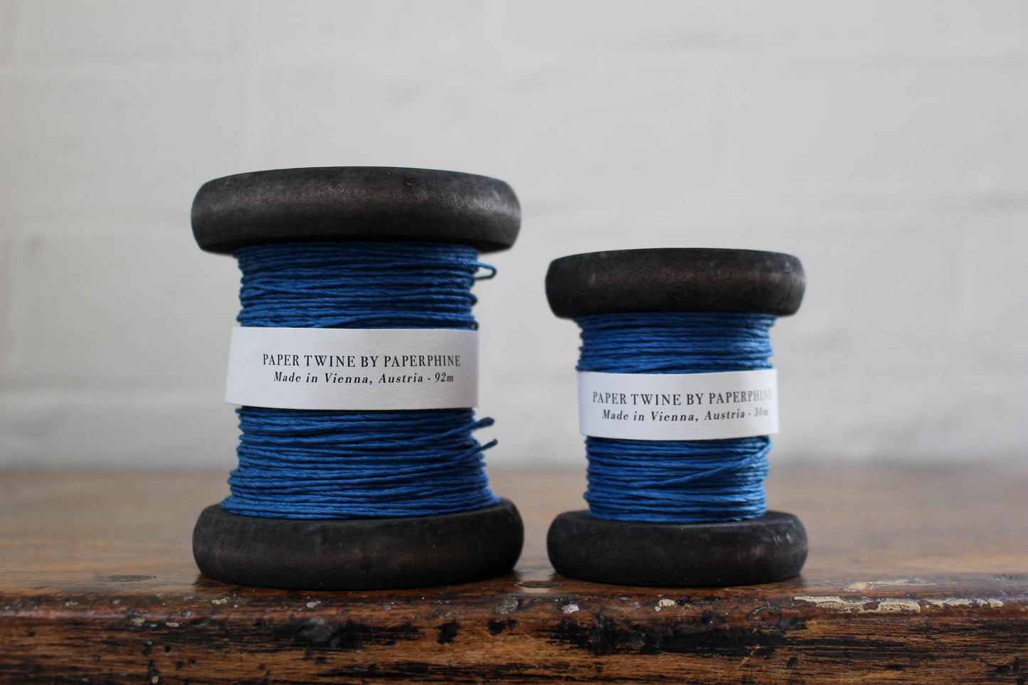 Paperphine Paper Twine on Wooden Spool - Jeans Blue | Flywheel | Stationery | Tasmania