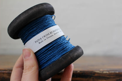 Paperphine Paper Twine on Wooden Spool - Jeans Blue | Flywheel | Stationery | Tasmania