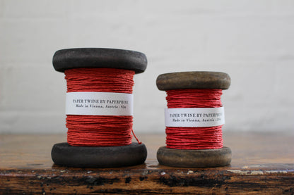 Paperphine Paper Twine on Wooden Spool - Red | Flywheel | Stationery | Tasmania
