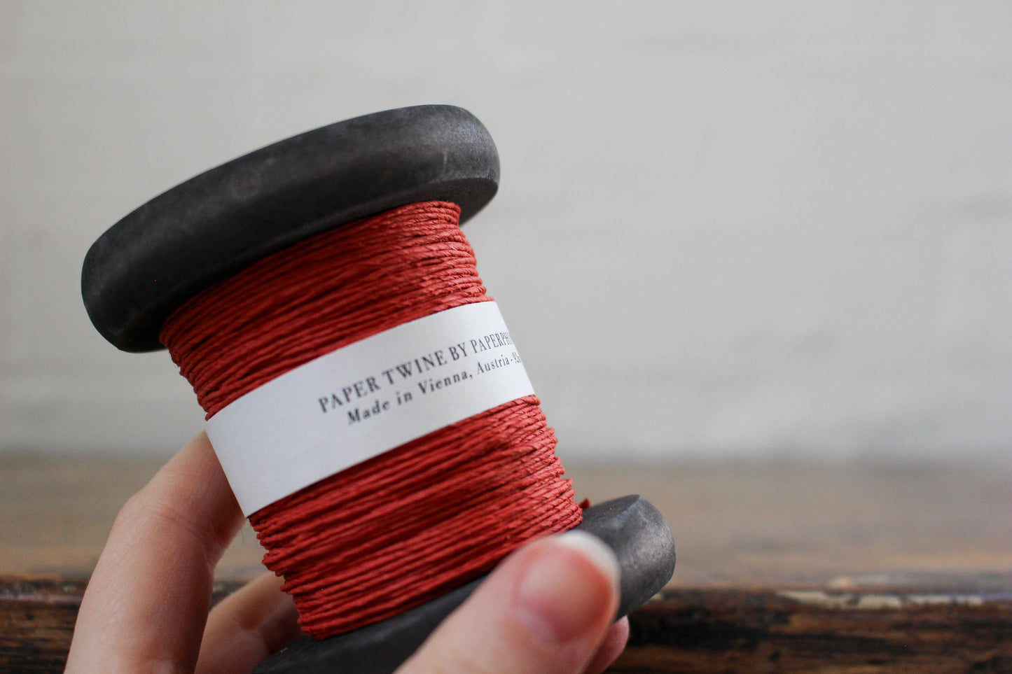 Paperphine Paper Twine on Wooden Spool - Red | Flywheel | Stationery | Tasmania