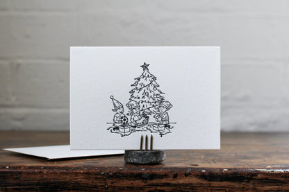 Letterpress Christmas Notecard - Surprise! | Flywheel | Stationery | Tasmania