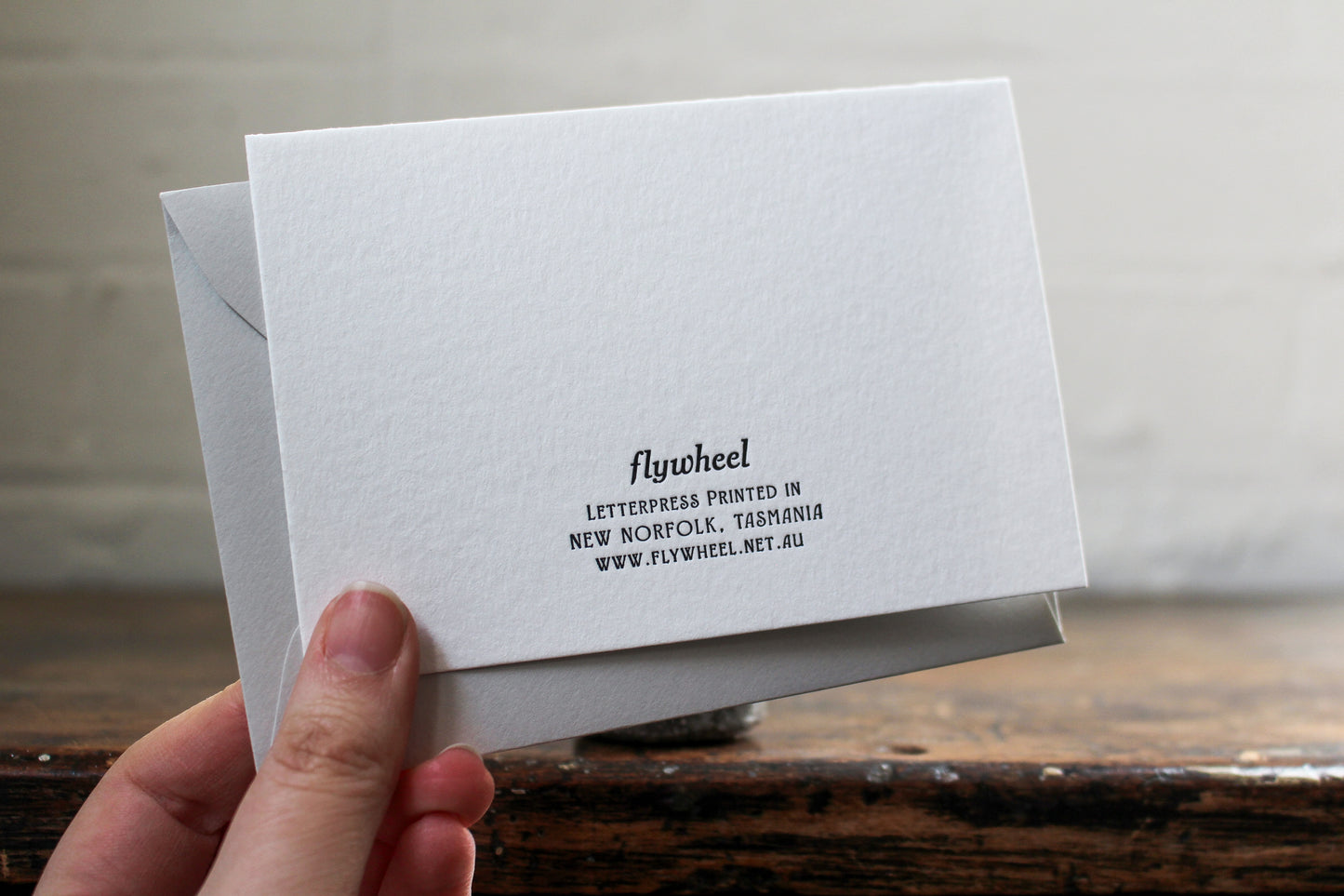 Letterpress Christmas Notecard - Surprise! | Flywheel | Stationery | Tasmania