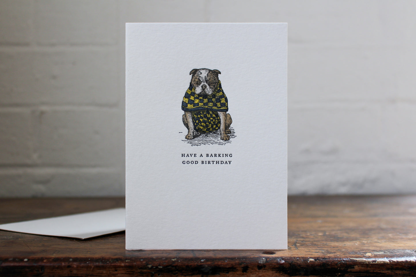 Letterpress Greeting Card - Barking Good Birthday | Flywheel | Stationery | Tasmania