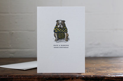 Letterpress Greeting Card - Barking Good Birthday | Flywheel | Stationery | Tasmania