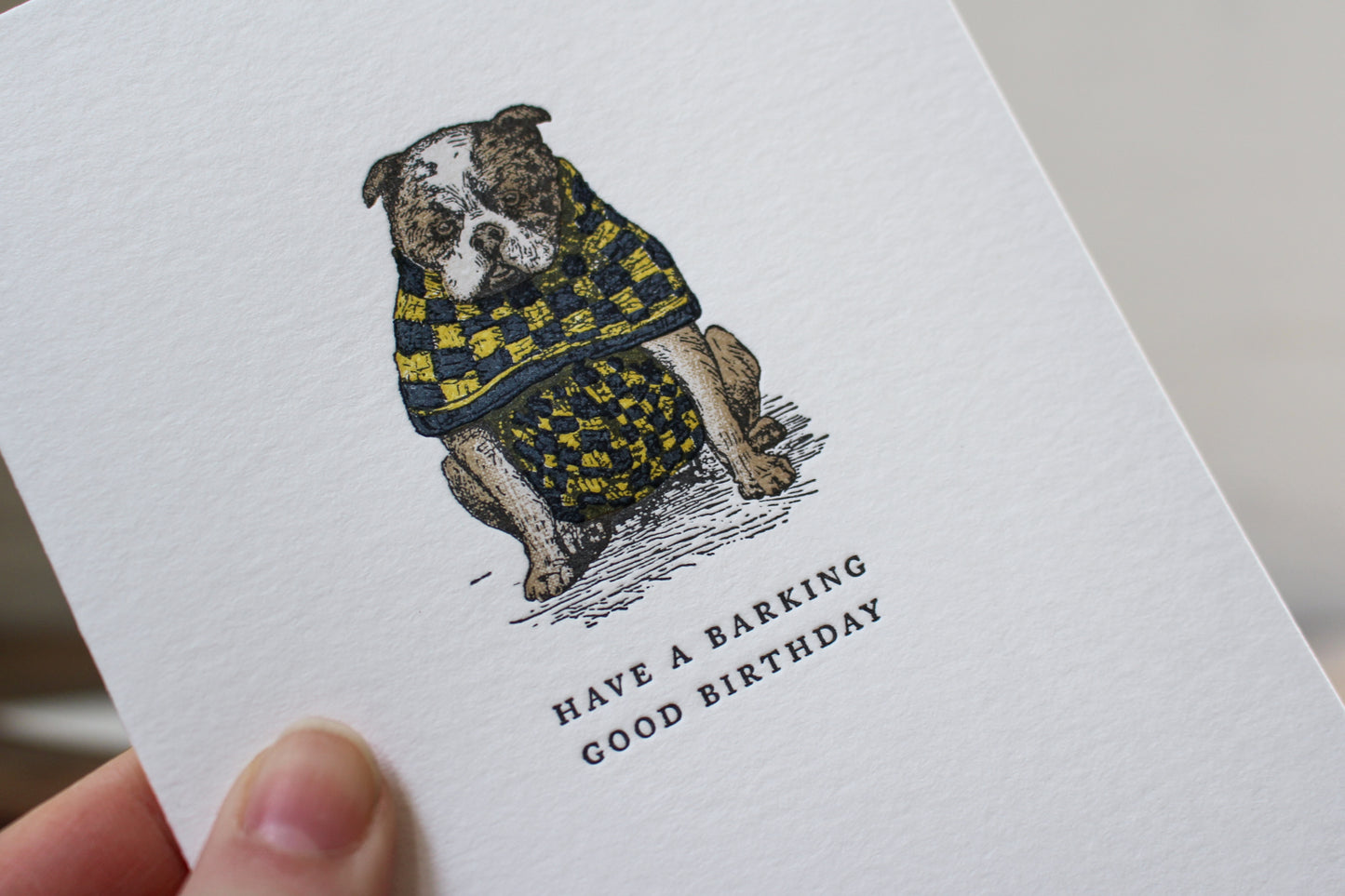 Letterpress Greeting Card - Barking Good Birthday | Flywheel | Stationery | Tasmania