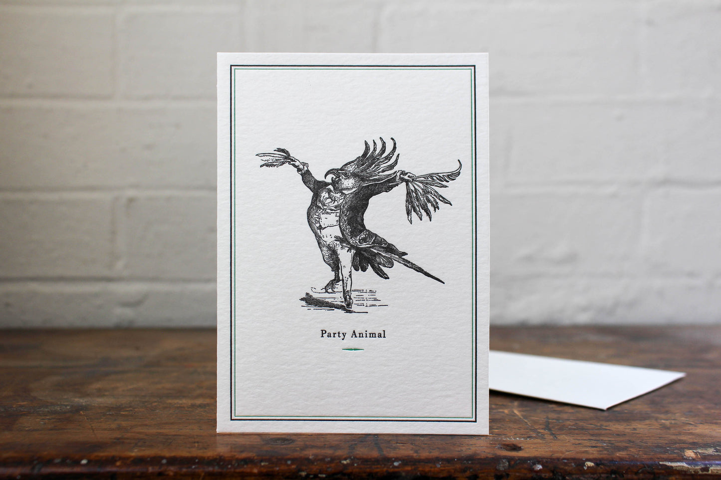 Letterpress Greeting Card - Party Animal | Flywheel | Stationery | Tasmania