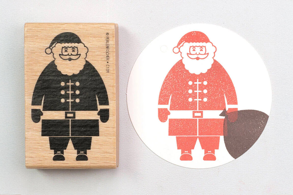 Perlenfischer Rubber Stamp - Santa Claus | Flywheel | Stationery | Tasmania