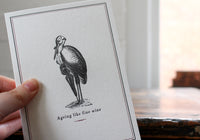 Letterpress Greeting Card - Ageing Like Fine Wine | Flywheel | Stationery | Tasmania