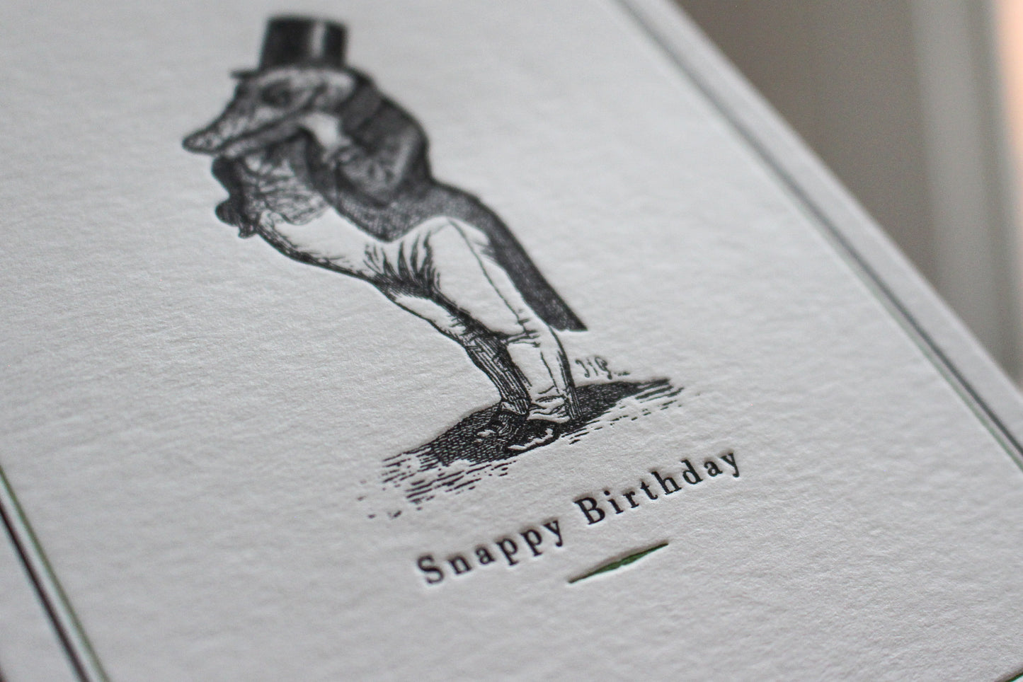 Letterpress Greeting Card - Snappy Birthday | Flywheel | Stationery | Tasmania
