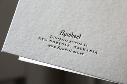 Letterpress Greeting Card - Jumping with Joy | Flywheel | Stationery | Tasmania