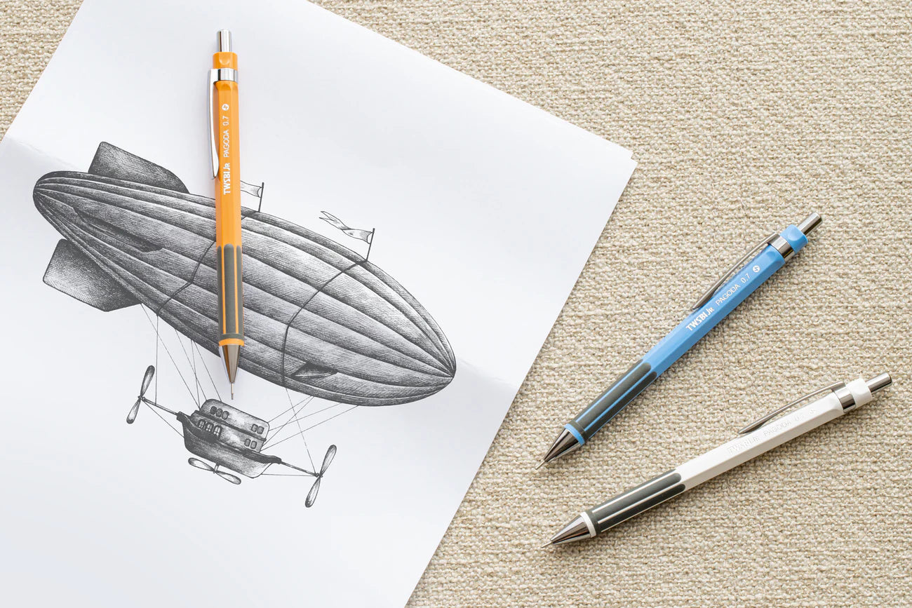 TWSBI Jr Pagoda Mechanical Pencil - Blue | Flywheel | Stationery | Tasmania