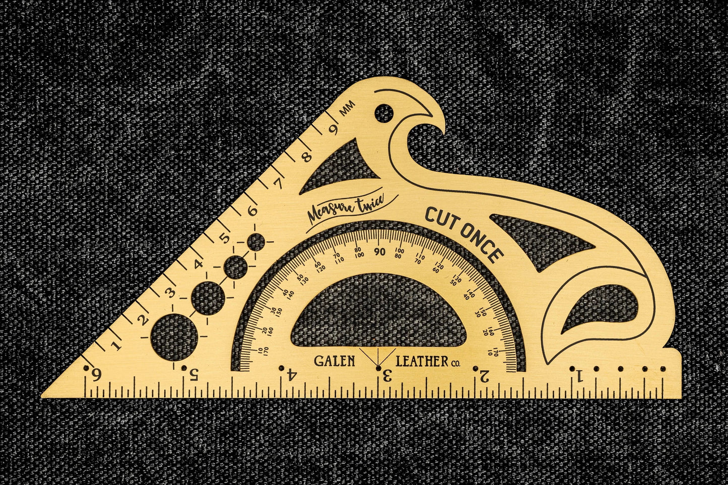 Galen Leather Brass Drafting Companion | Flywheel | Stationery | Tasmania