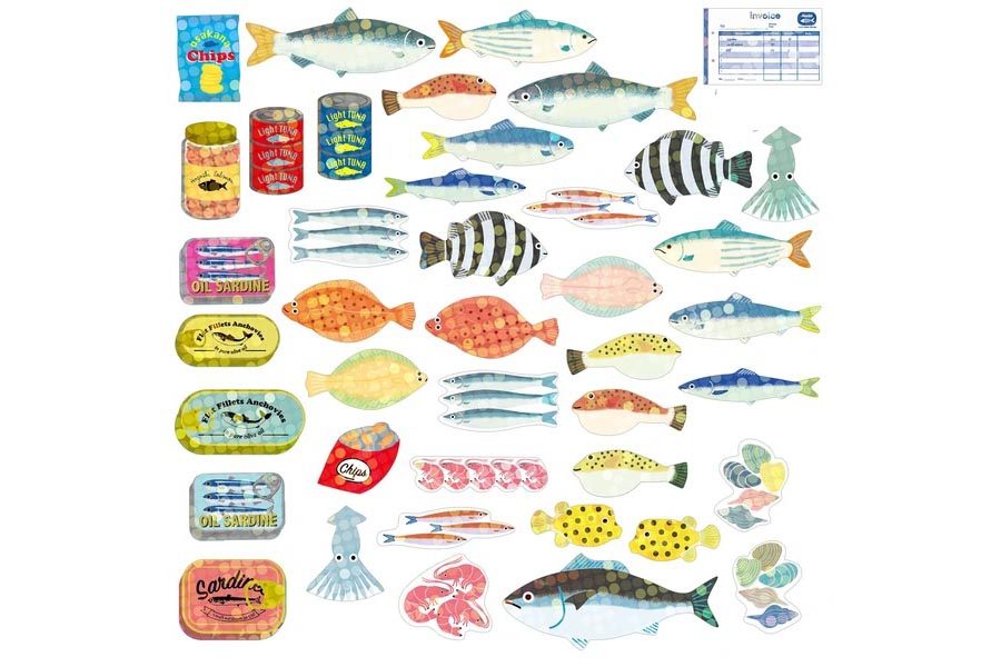 Greeting Life Inc. Stickers - Seafood | Flywheel | Stationery | Tasmania