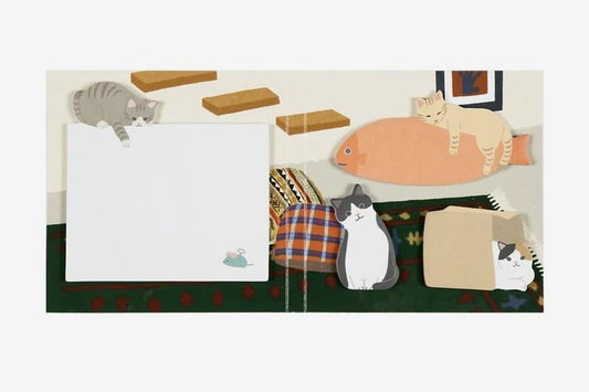Greeting Life Inc. Sticky Notes - Cat | Flywheel | Stationery | Tasmania