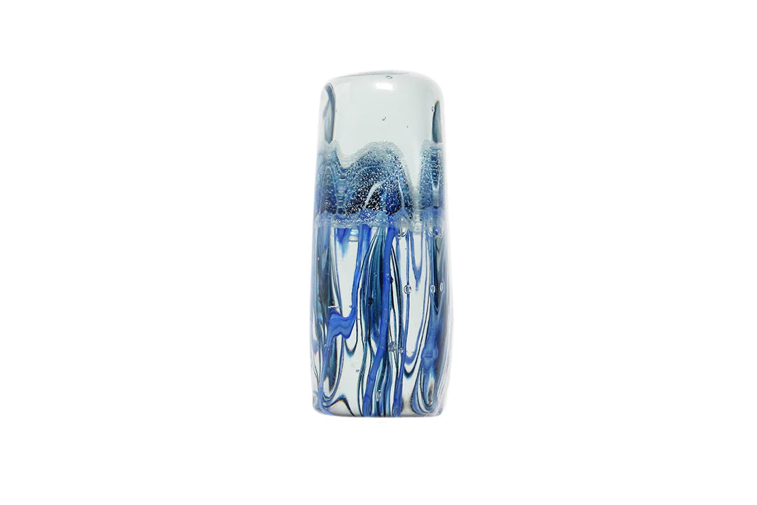 Here by Detail Jellyfish Paper Weight - Square/Blue | Flywheel | Stationery | Tasmania