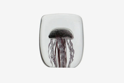 Here by Detail Jellyfish Paper Weight - Square/Purple | Flywheel | Stationery | Tasmania