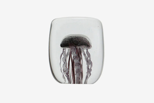 Here by Detail Jellyfish Paper Weight - Square/Purple | Flywheel | Stationery | Tasmania