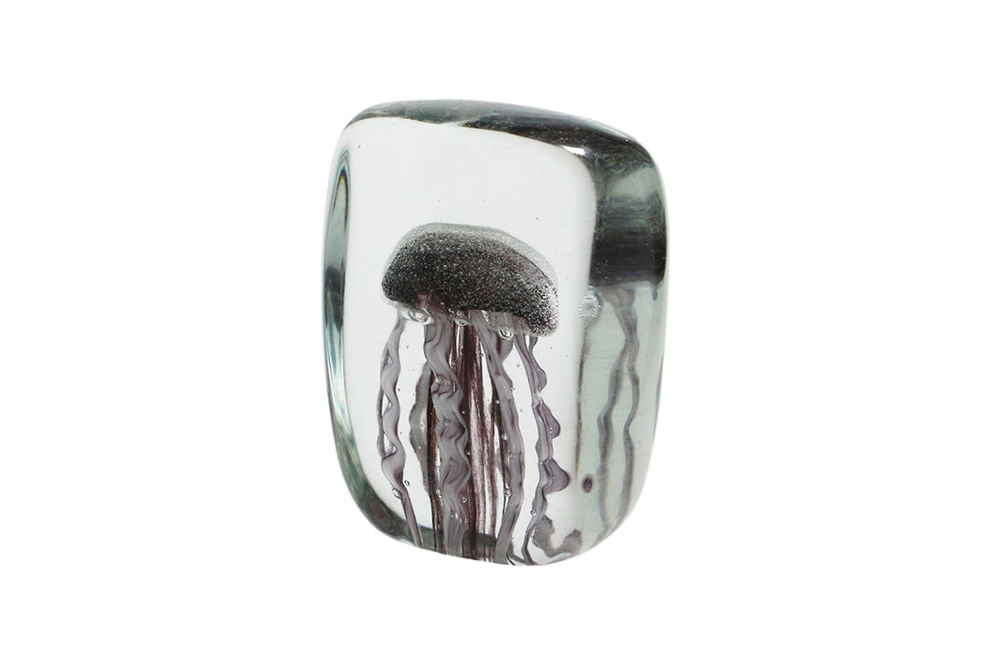 Here by Detail Jellyfish Paper Weight - Square/Purple | Flywheel | Stationery | Tasmania