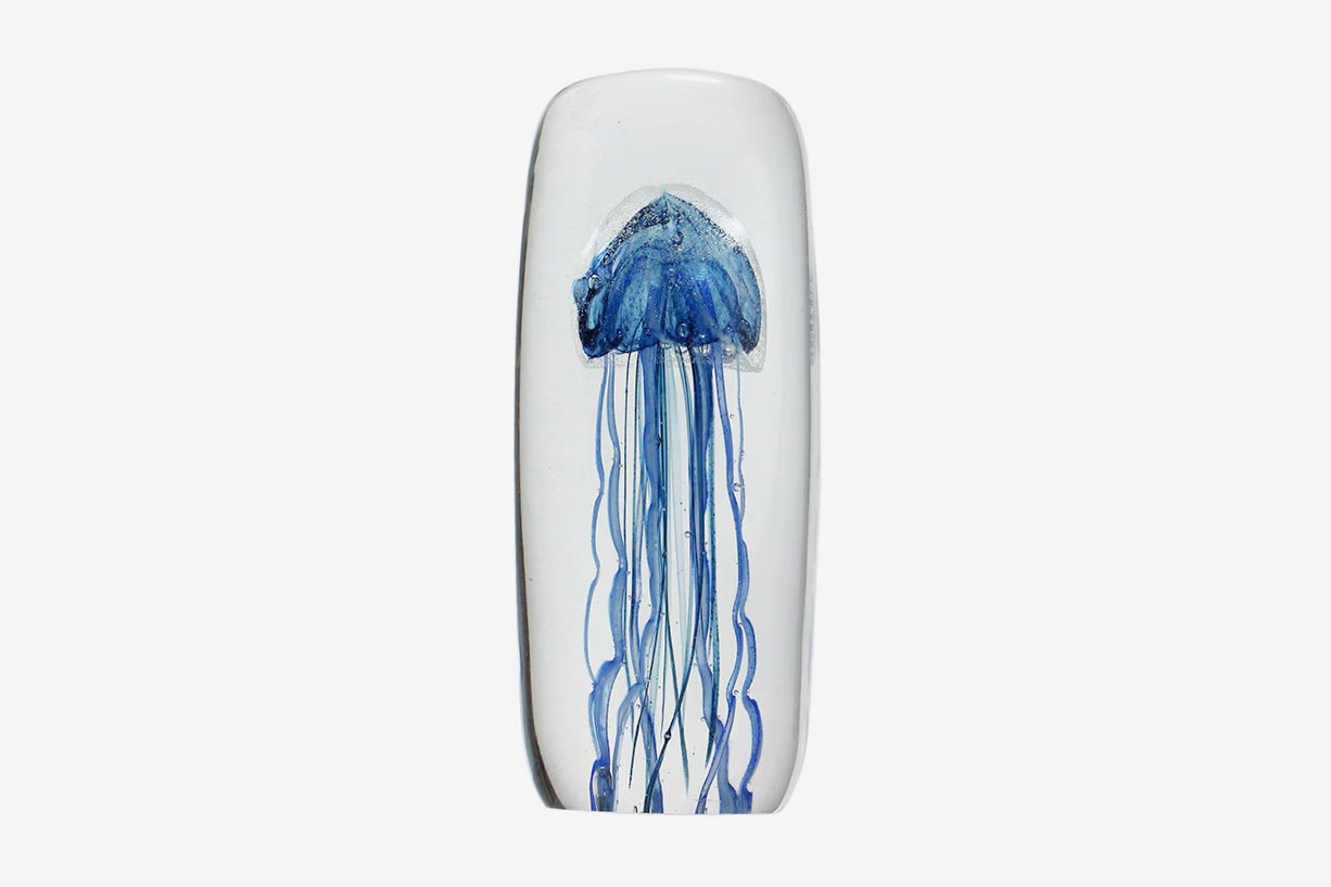 Here by Detail Jellyfish Paper Weight - Tall/Blue | Flywheel | Stationery | Tasmania