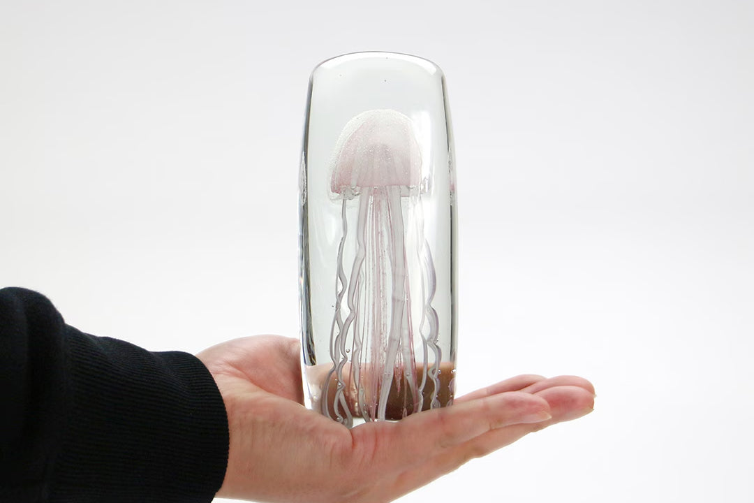 Here by Detail Jellyfish Paper Weight - Tall/Pink | Flywheel | Stationery | Tasmania