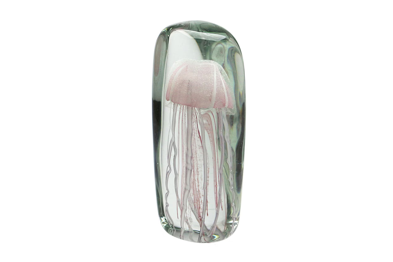 Here by Detail Jellyfish Paper Weight - Tall/Pink | Flywheel | Stationery | Tasmania