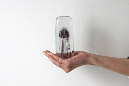 Here by Detail Jellyfish Paper Weight - Tall/Purple | Flywheel | Stationery | Tasmania