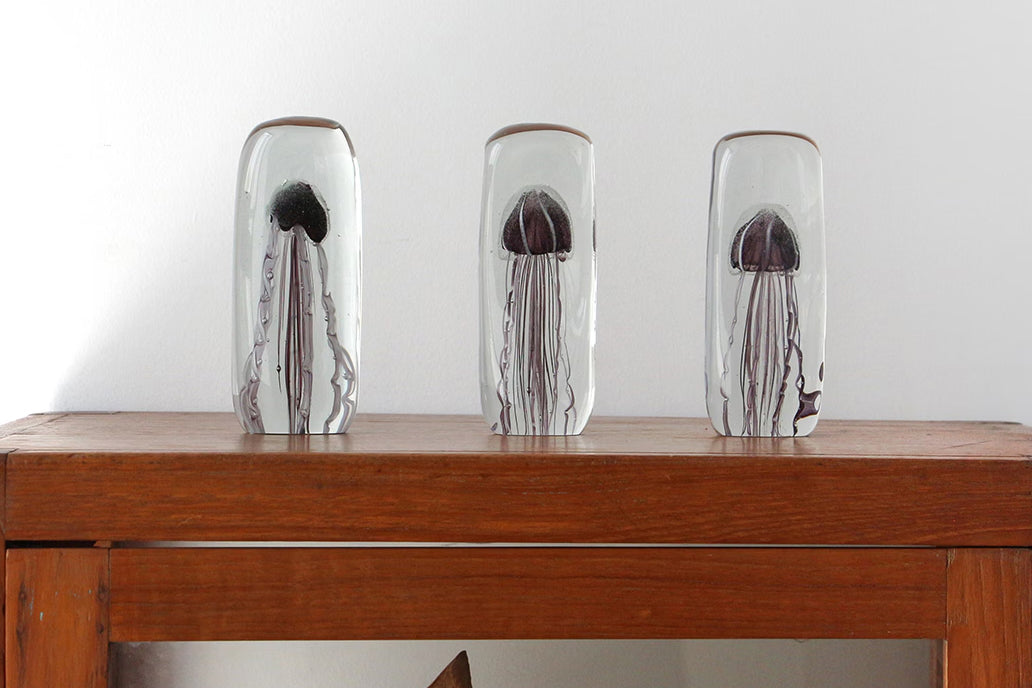 Here by Detail Jellyfish Paper Weight - Tall/Purple | Flywheel | Stationery | Tasmania