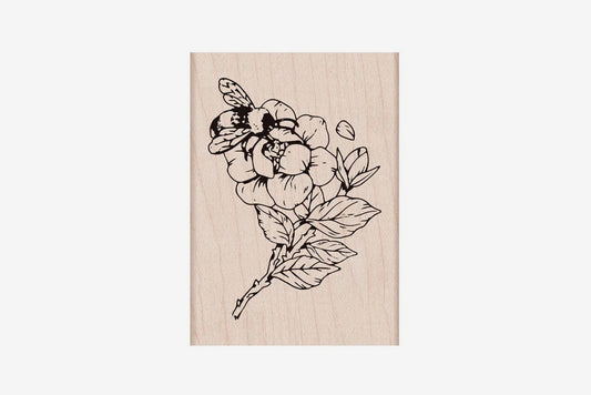 Hero Arts Stamp - Bee and Floral | Flywheel | Stationery | Tasmania