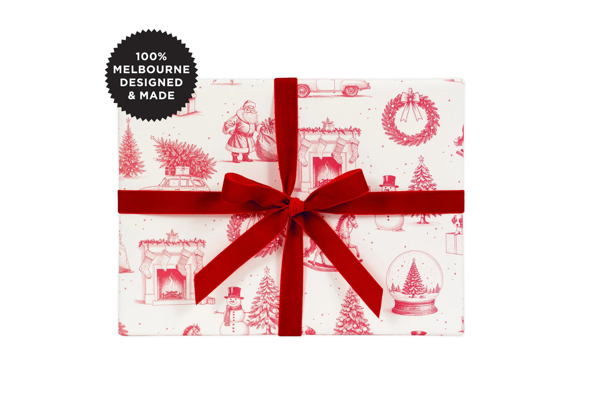 Inky Co Wrap - Christmas Eve Rouge General Flywheel Stationery Tasmania