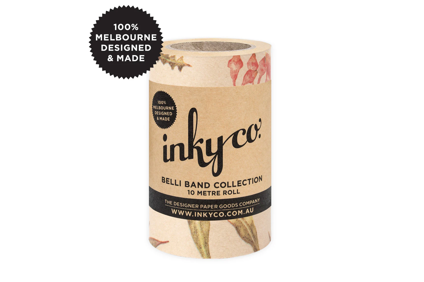 Inky Co Belli Band - Flora Australis Kraft | Flywheel | Stationery | Tasmania