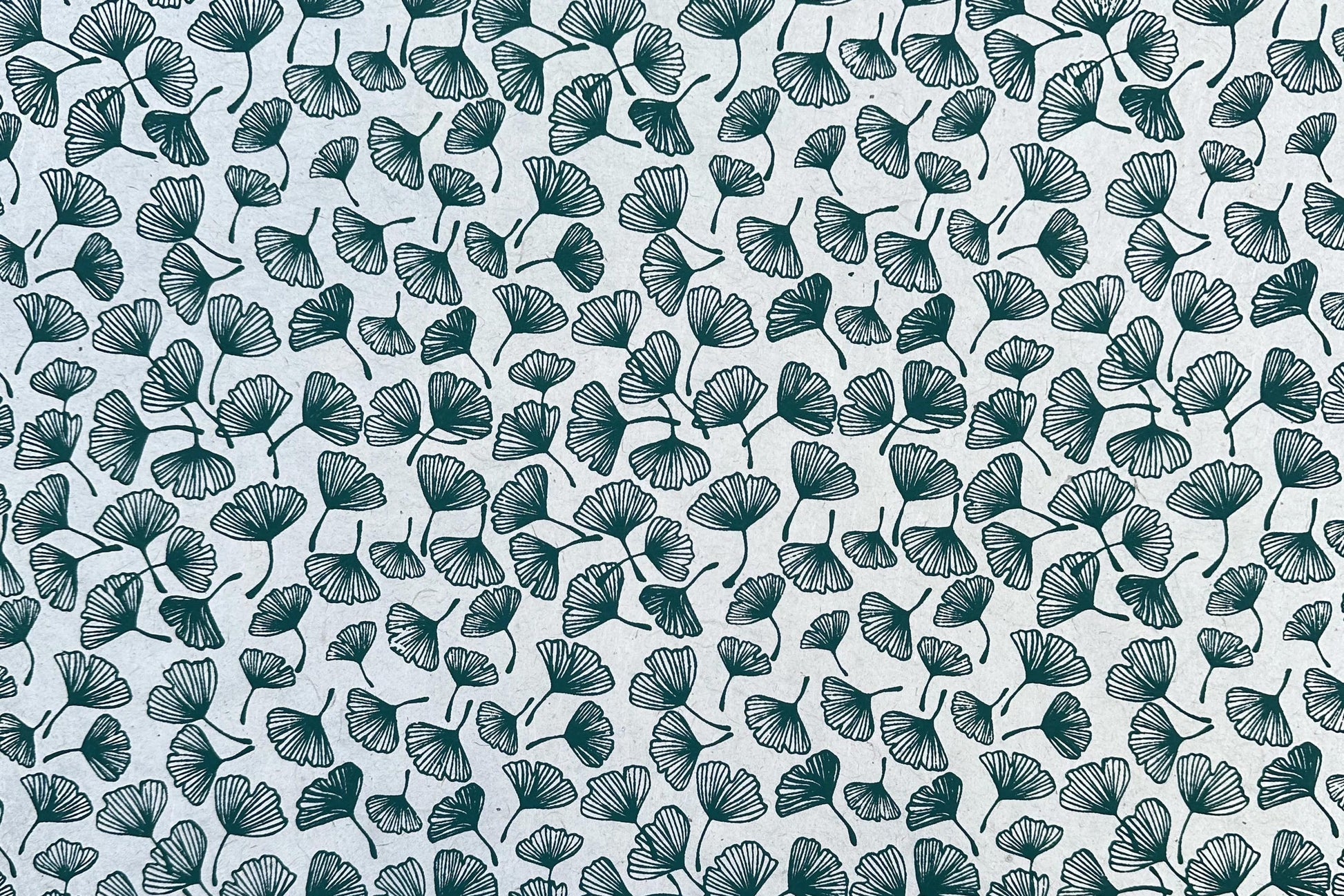 Lokta Gift Wrap - Gingko Leaf Blue/Grey | Flywheel | Stationery | Tasmania