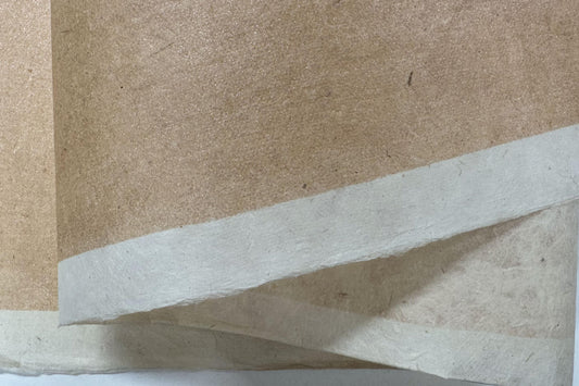 Lokta Gift Wrap - Metallic Soft Orange | Flywheel | Stationery | Tasmania