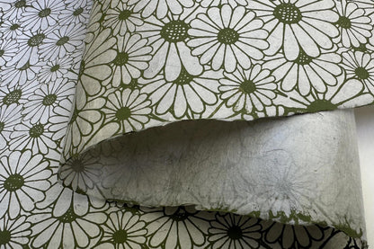 Lokta Gift Wrap - Sunflower Green/Light Grey | Flywheel | Stationery | Tasmania