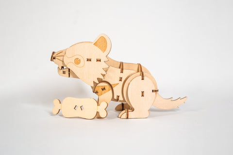 Ki-No-Ki 3D Wooden Puzzle - Tasmanian Devil