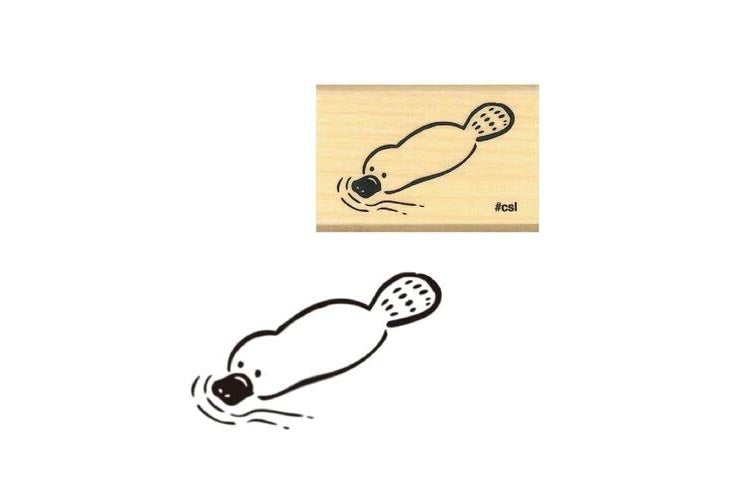 Kodomo No Kao Stamp - Platypus | Flywheel | Stationery | Tasmania