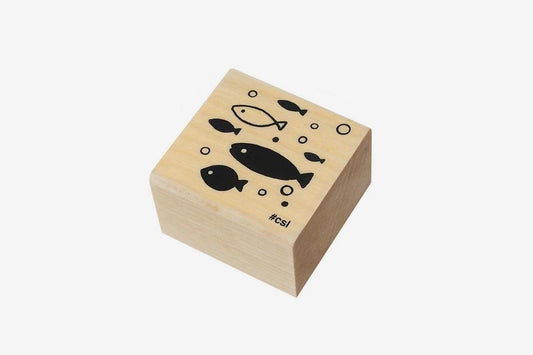 Kodomo No Kao Stamp - School of Fish | Flywheel | Stationery | Tasmania