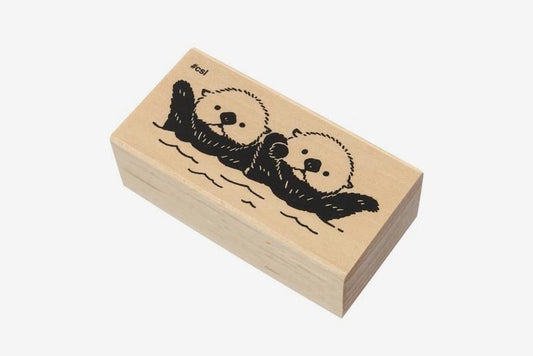 Kodomo No Kao Stamp - Sea Otters | Flywheel | Stationery | Tasmania