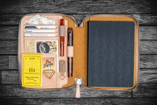 Galen Leather B6 Leather Notebook Folio - Undyed | Flywheel | Stationery | Tasmania