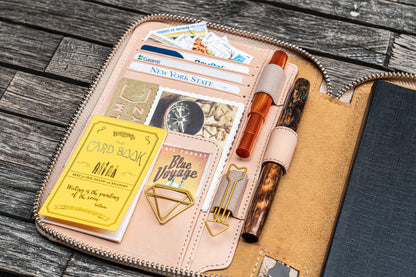 Galen Leather B6 Leather Notebook Folio - Undyed | Flywheel | Stationery | Tasmania